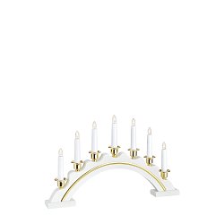 Obrázek pro produkt Celine adventní bílý svícen LED - Markslöjd