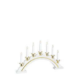 Obrázek pro produkt Celine adventní bílý svícen LED - Markslöjd