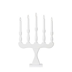 Obrázek pro produkt Svaneholm adventní bílý svícen 5 žárovek - Markslöjd