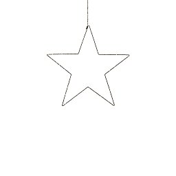 Obrázek pro produkt Alpha černá závěsná hvězda 45 cm - Markslöjd