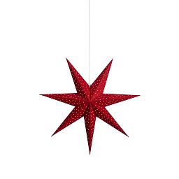 Obrázek pro produkt Clara červená závěsná hvězda 75 cm - Markslöjd