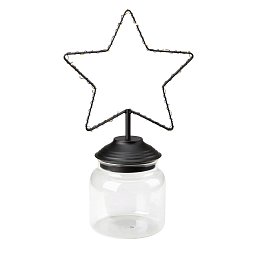 Obrázek pro produkt Sweetie černá hvězda se skleněnou nádobou - Markslöjd