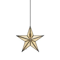 Obrázek pro produkt Ayla stříbrná/jantarová závěsná hvězda - Markslöjd
