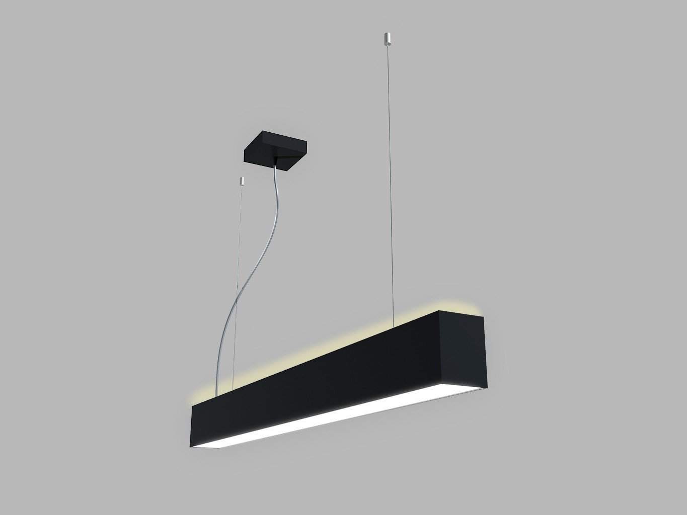 LED2 3314853DT LED2 Závěsné svítidlo LINO II 90 P/N-Z, B TRIAC 24W 3000K/3500K/4000K UGR černá - LED2 Lighting