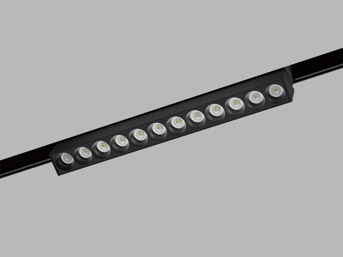 LED2 6480753DTW LED2 Lištové svítidlo MAGLASER II TILT, B DALI TW 12W 3000K-4000K UGR černá - LED2 Lighting