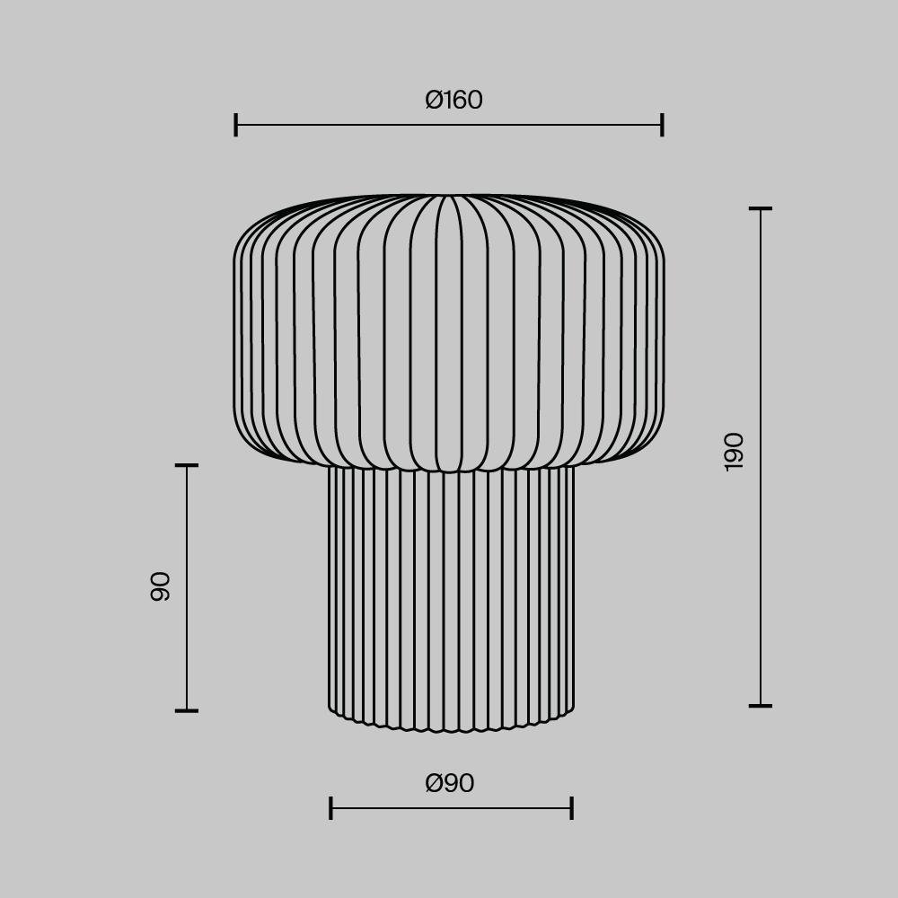 M MOD404TL-01BG Stolní lampa Omaggio G9x1 28W MOD404TL-01BG - MAYTONI (obrázek 9)