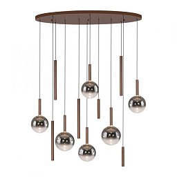 Obrázek pro produkt LED závěsné svítidlo BOWL, hnědé, stmívatelné vypínačem, SimplyDim, 2700K - PAUL NEUHAUS