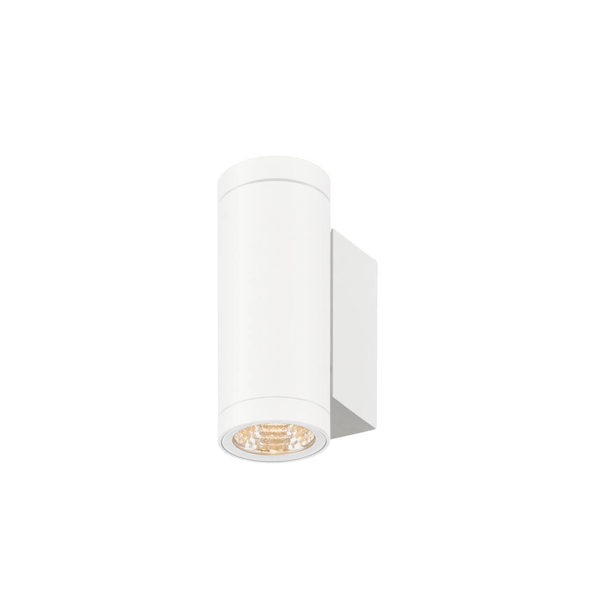 LA 1010164 HELIA PRO S nástěnné svítidlo pro povrchovou montáž, nahoru/dolů, DALI, P1, válcové, 2700 K, 6 W, 24°, bílé - BIG WHITE (SLV)