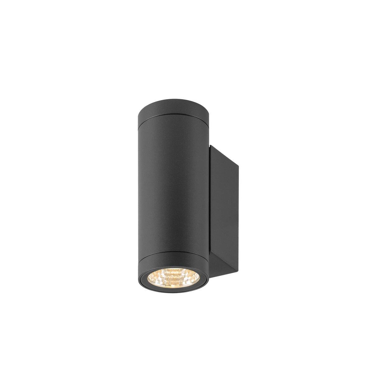 LA 1010167 HELIA PRO S Nástěnné svítidlo pro povrchovou montáž, nahoru/dolů, DALI, P2, válcové, 2700 K, 12 W, 24°, antracit - BIG WHITE (SLV)