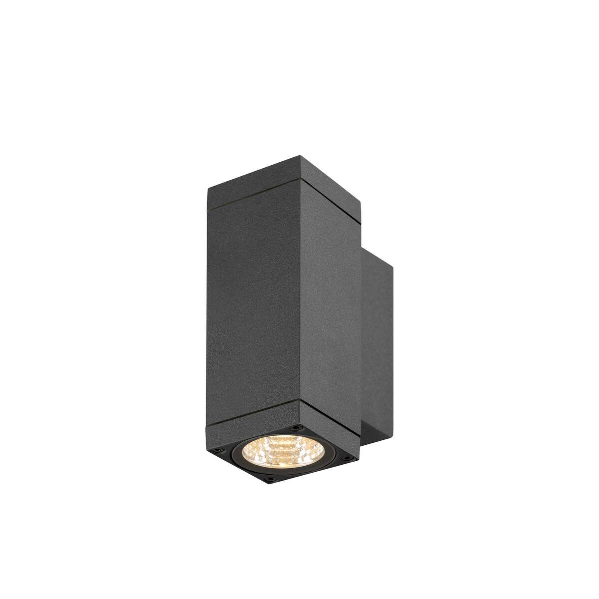 LA 1010183 THEO PRO S nástěnné svítidlo pro povrchovou montáž, nahoru/dolů, DALI, P2, obdélníkové, 2700 K, 12 W, 24°, antracit - BIG WHITE (SLV)