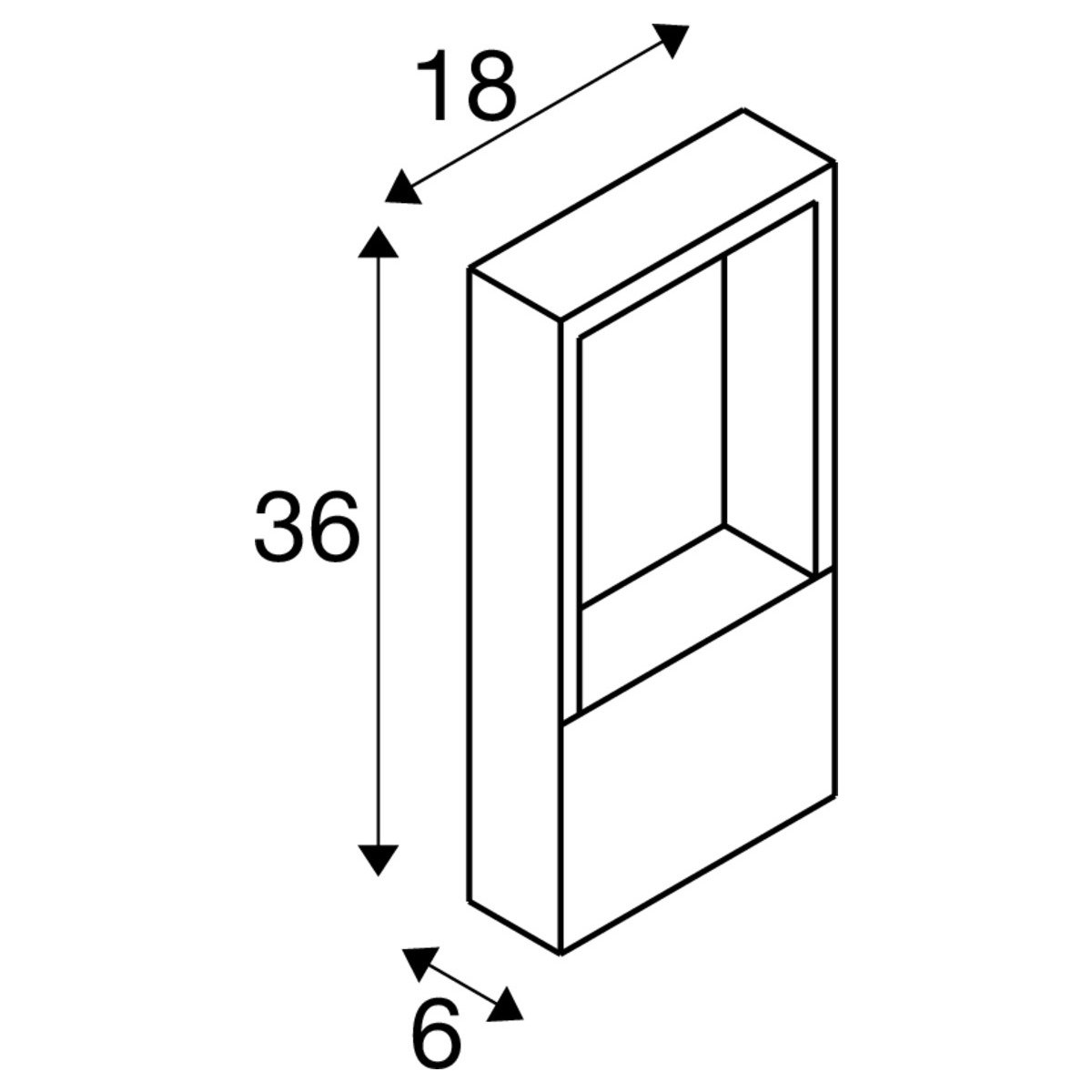 LA 1010104 FLATT II 36 volně stojící svítidlo, PHASE, 2700 K, IP65, čtvercové, černá - BIG WHITE (SLV) (obrázek 4)