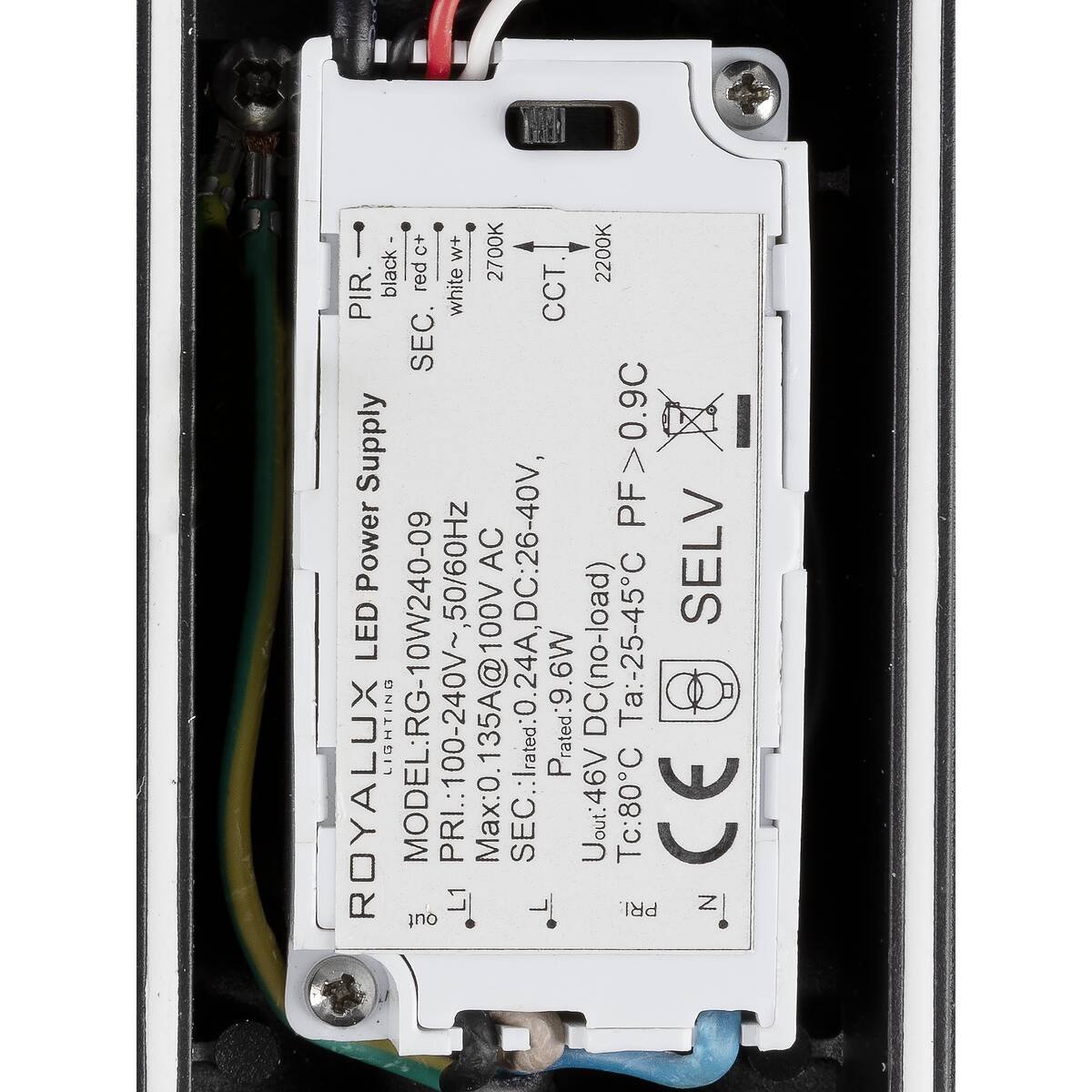 LA 1010201 TAHA II 90 Volně stojící svítidlo, SENSOR, 2200/2700 K, IP54, válcová, černá - BIG WHITE (SLV) (obrázek 4)