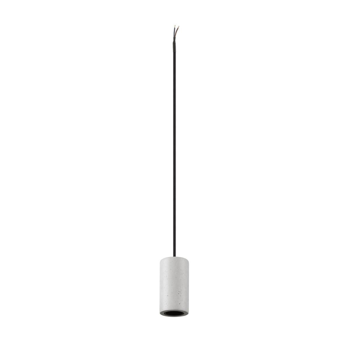 LA 1010419 FITU PD E27, kámen, závěsné svítidlo, délka závěsu 500 cm, otevřená koncovka kabelu, 1 x max. 15 W, šedá - BIG WHITE (SLV)