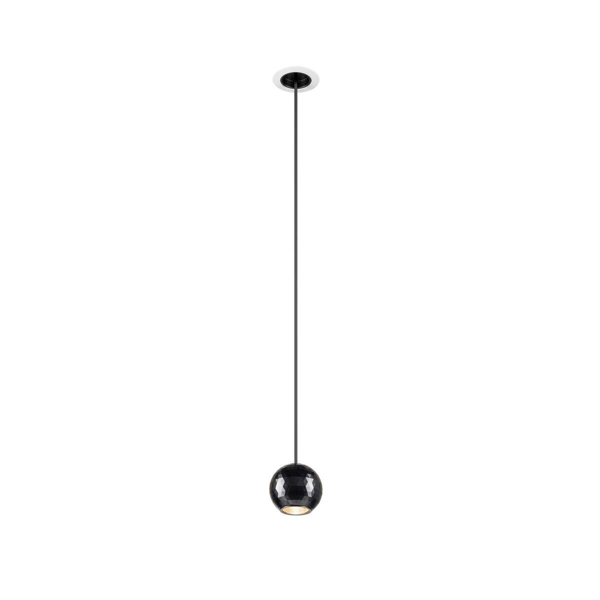 LA 1010360 DYSKO závěsné svítidlo, PHASE, délka závěsu 200 cm, 2700K, 36°, bílá / černá - BIG WHITE (SLV)