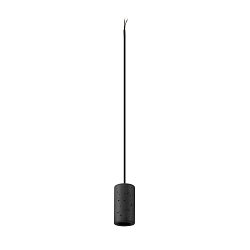 Obrázek pro produkt FITU PD E27, kámen, závěsné svítidlo, délka závěsu 500 cm, otevřená koncovka kabelu, 1 x max. 15 W, černá - BIG WHITE (SLV)
