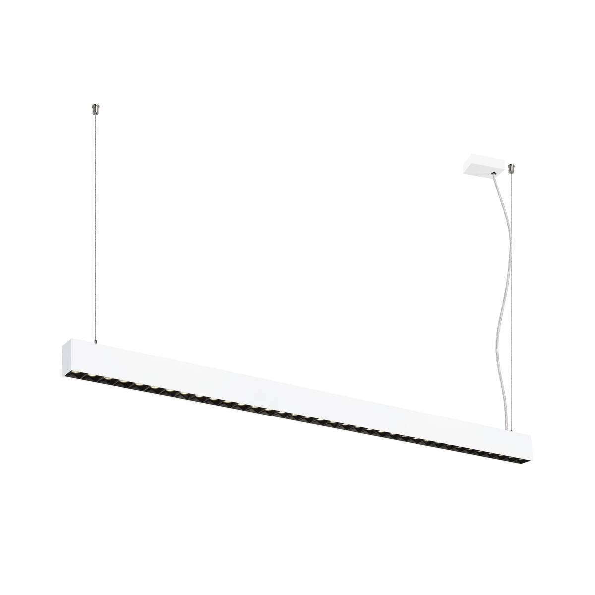 Levně LA 1010515 GLENOS® PRO závěsné svítidlo, 1, 5 m, DALI, UGR16, délka závěsu 210 cm, 4000K, 75°, bílá / černá - BIG WHITE (SLV)