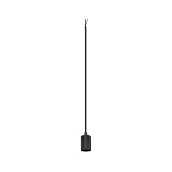 Obrázek pro produkt FITU PD E27, žebrovaný, závěsné svítidlo, délka závěsu 500 cm, otevřená koncovka kabelu, 1 x max. 15 W, černá - BIG WHITE (SLV)