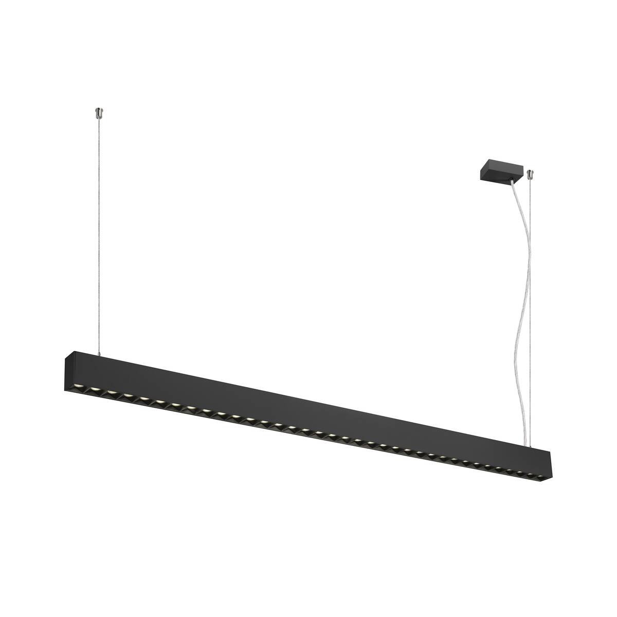 LA 1010516 GLENOS® PRO závěsné svítidlo, 1, 5 m, DALI, UGR16, délka závěsu 210 cm, 4000K, 75°, černá - BIG WHITE (SLV)