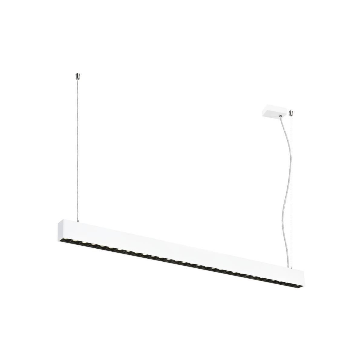 LA 1010511 GLENOS® PRO závěsné svítidlo, 1, 2 m, DALI, UGR16, délka závěsu 210 cm, 4000K, 75°, bílá / černá - BIG WHITE (SLV)