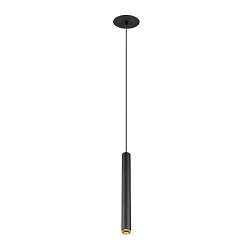 Obrázek pro produkt GRIP! S závěsné svítidlo, PHASE, délka závěsu 200 cm, 3000 K, 29°, černá / zlatá - BIG WHITE (SLV)