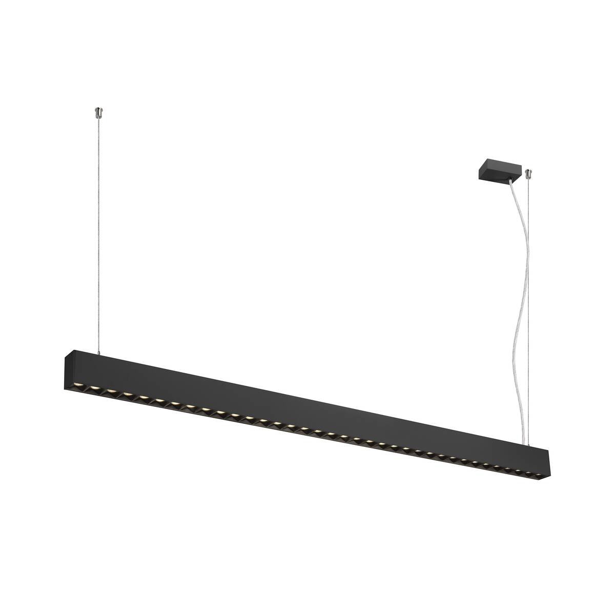 LA 1010514 GLENOS® PRO závěsné svítidlo, 1, 5 m, DALI, UGR16, délka závěsu 210 cm, 3000K, 75°, černá - BIG WHITE (SLV)