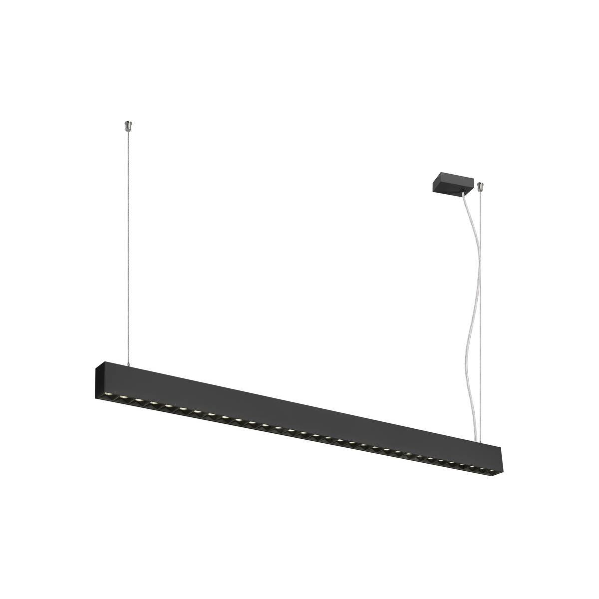 LA 1010512 GLENOS® PRO závěsné svítidlo, 1, 2 m, DALI, UGR16, délka závěsu 210 cm, 4000K, 75°, černá - BIG WHITE (SLV)
