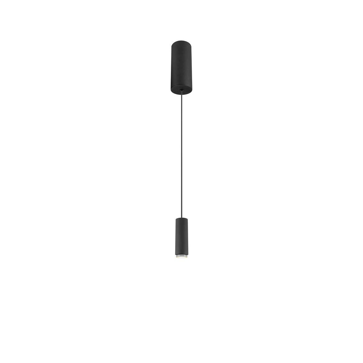 LA 1010287 LALU® závěsné svítidlo, patice LED, Mix&Match, stříška pro povrchovou montáž, délka závěsu 200 cm, 2700/3000 K, 40°, PHASE, černá - BIG WHITE (SLV)