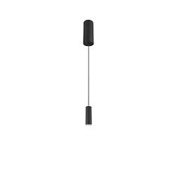 Obrázek pro produkt LALU® závěsné svítidlo, patice LED, Mix&Match, stříška pro povrchovou montáž, délka závěsu 200 cm, 2700/3000 K, 40°, PHASE, černá - BIG WHITE (SLV)