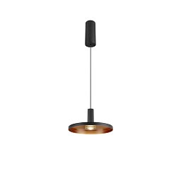 Obrázek pro produkt LALU® SET závěsné svítidlo, LED základna, PLATE 22, PHASE, délka závěsu 200 cm, 2700/3000 K, 40°, černá - BIG WHITE (SLV)