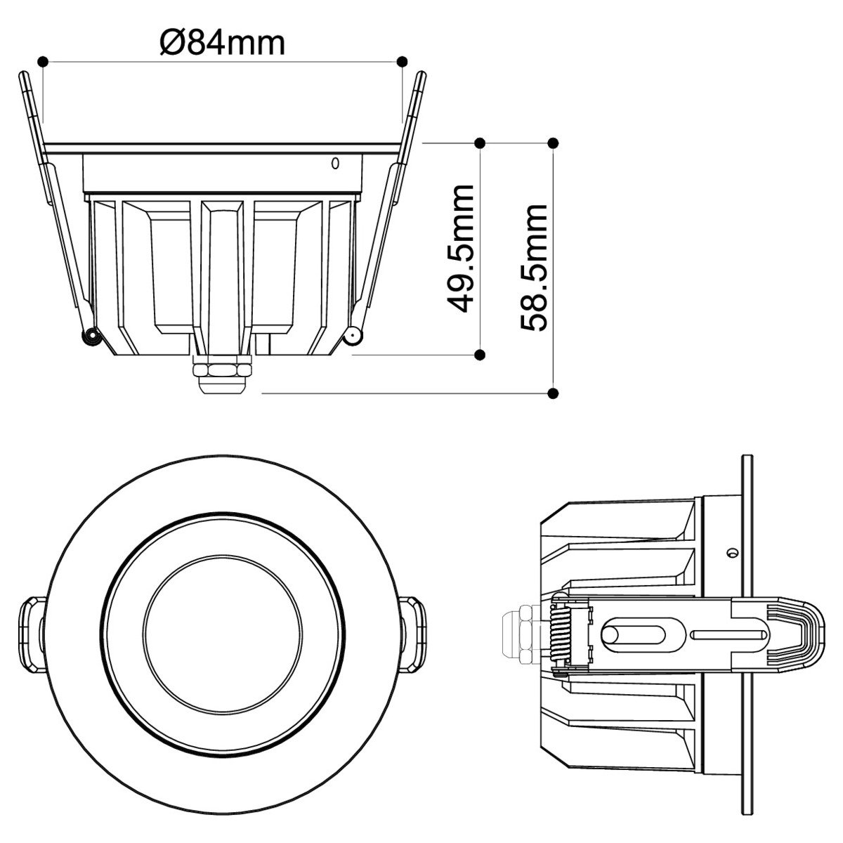 LA 1010756 DOWNLIGHT P 84 12 HG 840 60 ML WH IP54 - BIG WHITE (SLV) (obrázek 3)
