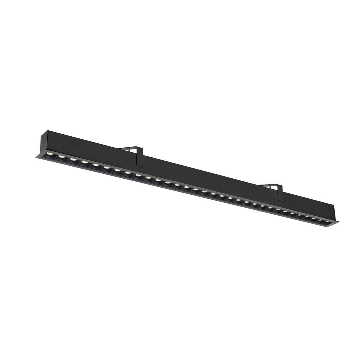 LA 1010524 GLENOS® PRO Stropní vestavné svítidlo, 1, 2 m, DALI, UGR19, 4000K, 75°, IP20, černé - BIG WHITE (SLV)