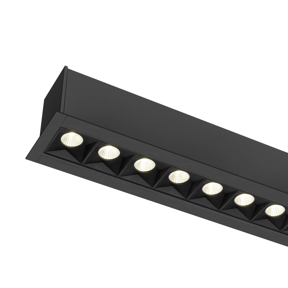 LA 1010524 GLENOS® PRO Stropní vestavné svítidlo, 1, 2 m, DALI, UGR19, 4000K, 75°, IP20, černé - BIG WHITE (SLV) (obrázek 3)