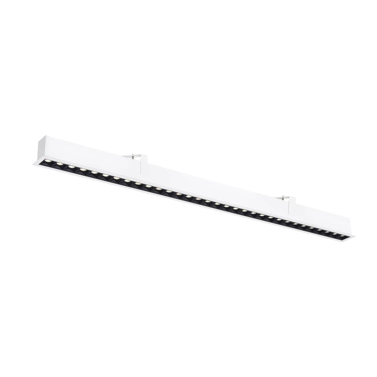 LA 1010523 GLENOS® PRO Stropní vestavné svítidlo, 1, 2 m, DALI, UGR19, 4000K, 75°, IP20, bílé / černé - BIG WHITE (SLV)