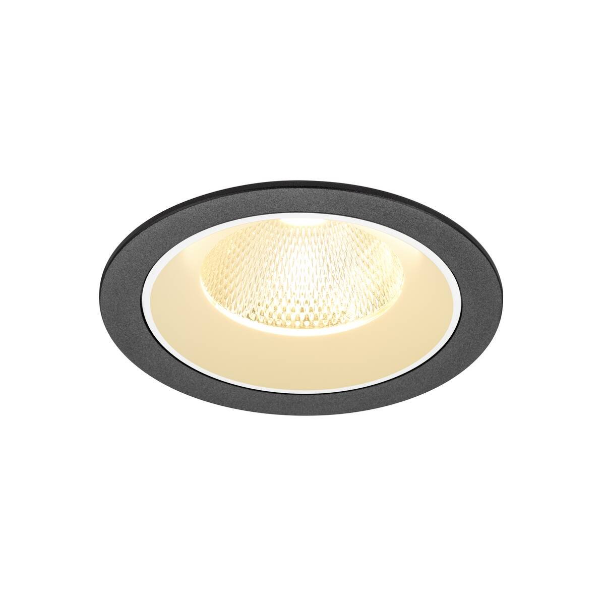 LA 1009775 NUMINOS® L Stropní vestavné svítidlo, 3000 K, 20°, IP20, kulaté, černé / bílé - BIG WHITE (SLV)
