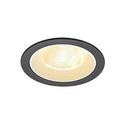 Obrázek pro produkt NUMINOS® L Stropní vestavné svítidlo, 3000 K, 20°, IP20, kulaté, černé / bílé - BIG WHITE (SLV)