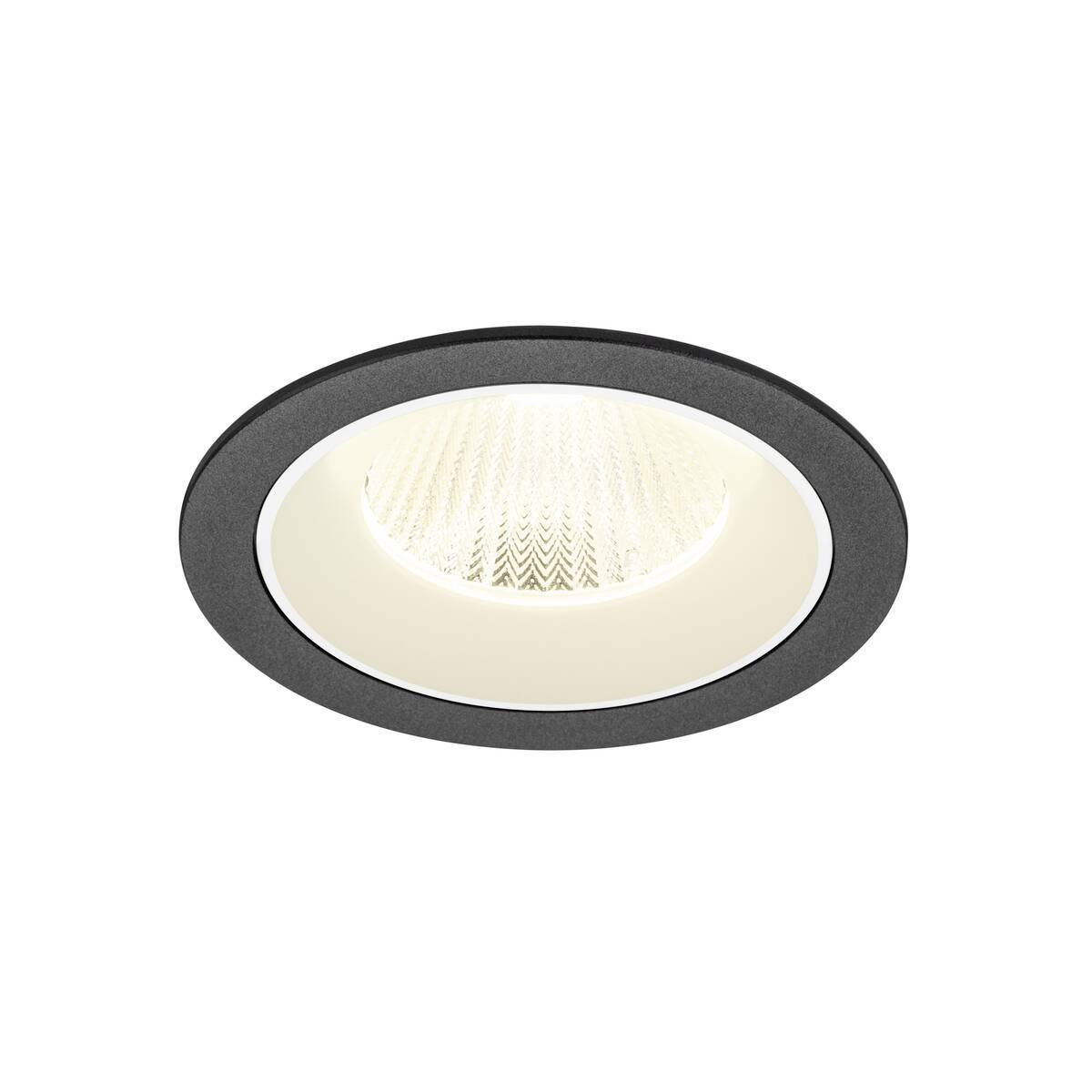 Levně LA 1009796 NUMINOS® L Stropní vestavné svítidlo, 4000 K, 40°, IP20, kulaté, černá / bílá - BIG WHITE (SLV)