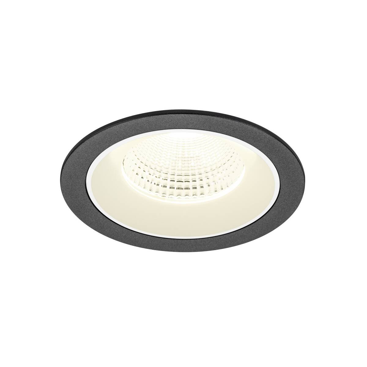 Levně LA 1009799 NUMINOS® L Stropní vestavné svítidlo, 4000 K, 55°, IP20, kulaté, černé / bílé - BIG WHITE (SLV)