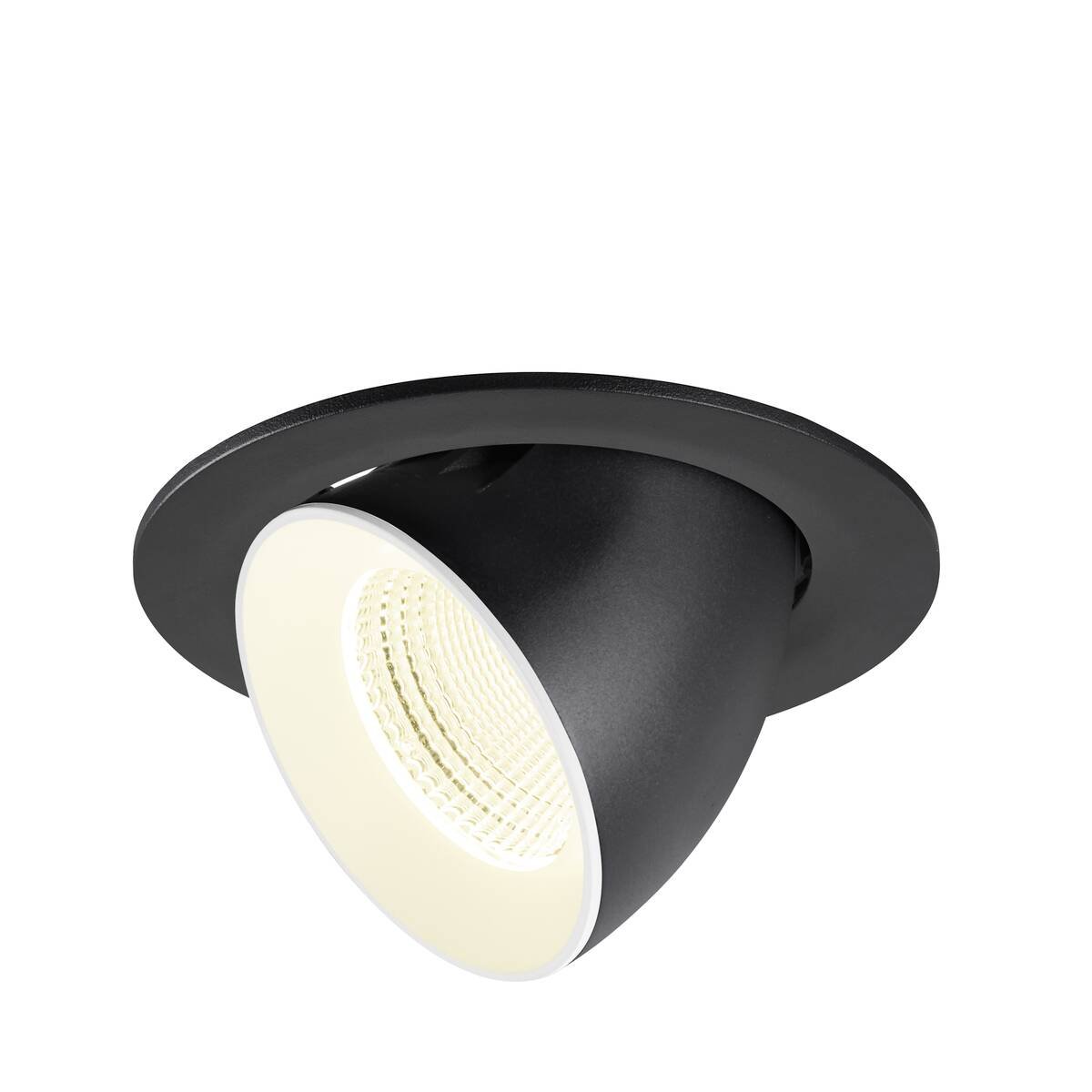 Levně LA 1009746 NUMINOS® GIMBLE L Stropní vestavné svítidlo, 4000 K, 55°, IP20, kulaté, černé / bílé - BIG WHITE (SLV)