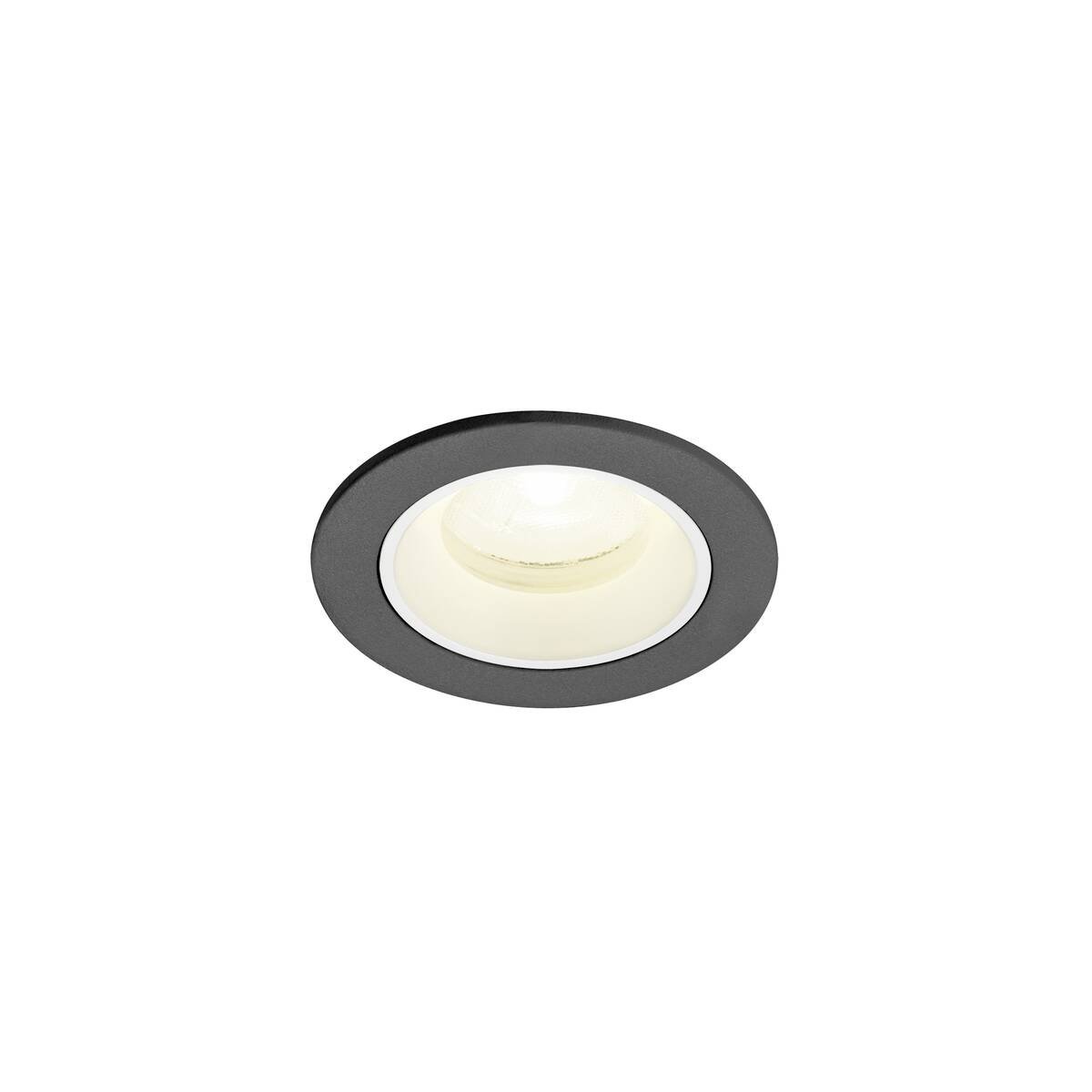 Levně LA 1009308 NUMINOS® XS Stropní vestavné svítidlo, 4000 K, 20°, IP20, kulaté, černé / bílé - BIG WHITE (SLV)