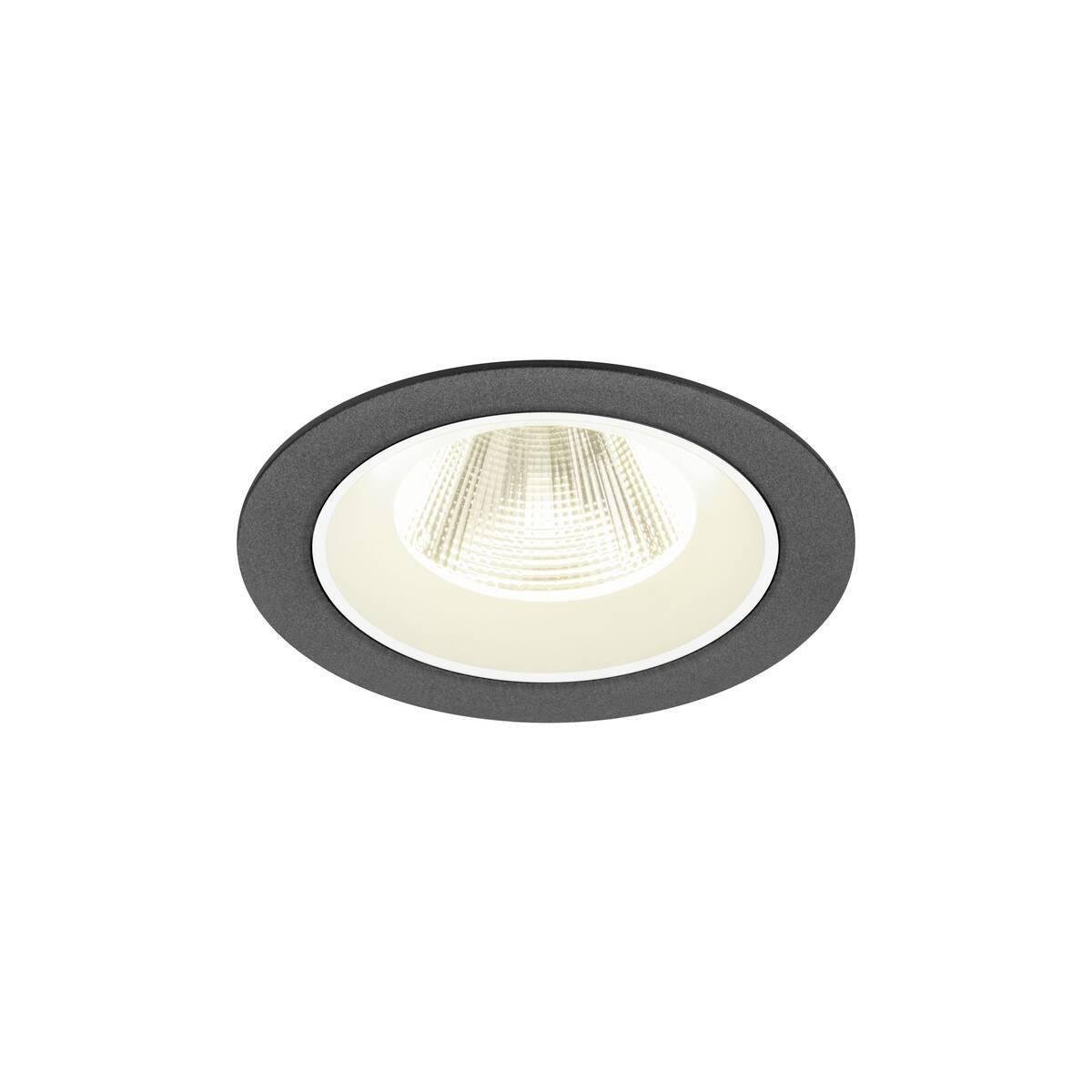 Levně LA 1009632 NUMINOS® M Stropní vestavné svítidlo, 4000 K, 20°, IP20, kulaté, černé / bílé - BIG WHITE (SLV)