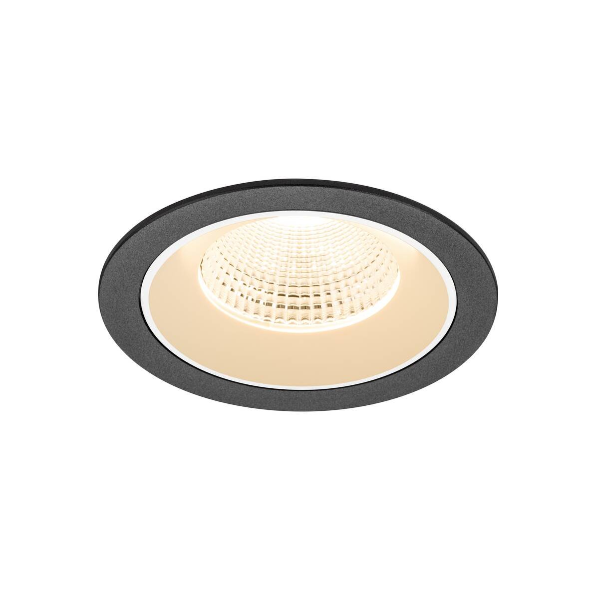Levně LA 1009763 NUMINOS® L Stropní vestavné svítidlo, 2700 K, 55°, IP20, kulaté, černá / bílá - BIG WHITE (SLV)