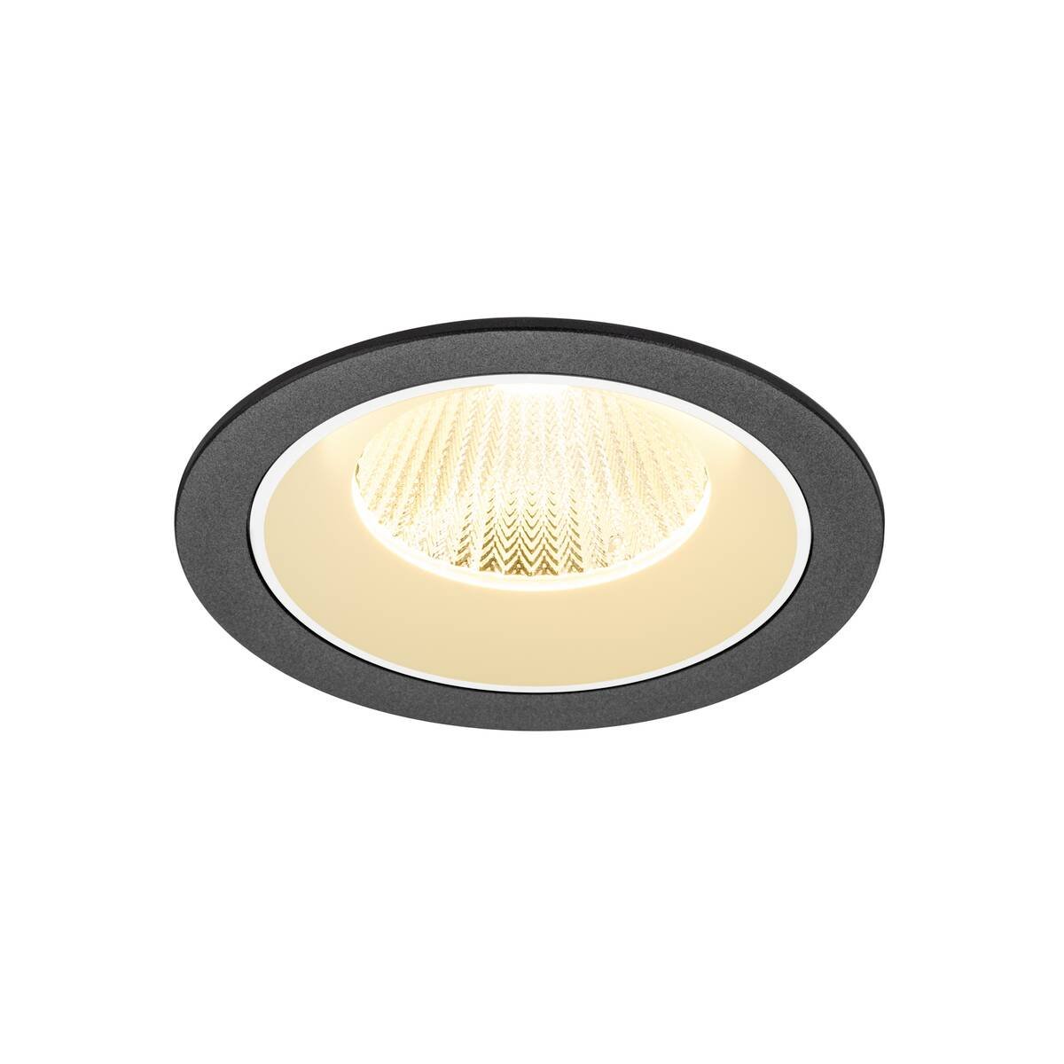 LA 1009778 NUMINOS® L Stropní vestavné svítidlo, 3000 K, 40°, IP20, kulaté, černé / bílé - BIG WHITE (SLV)