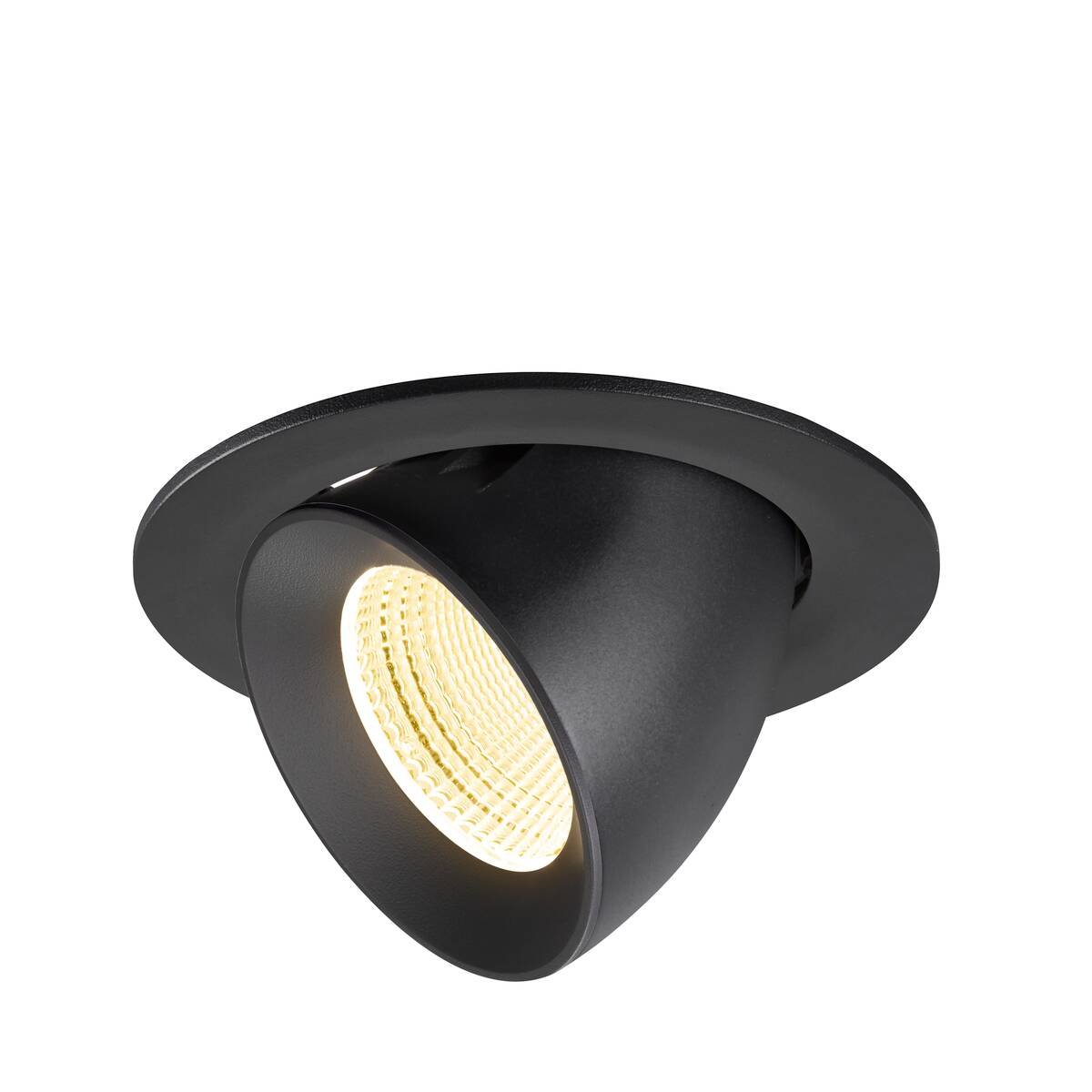 Levně LA 1009727 NUMINOS® GIMBLE L Stropní vestavné svítidlo, 3000 K, 55°, IP20, kulaté, černé - BIG WHITE (SLV)