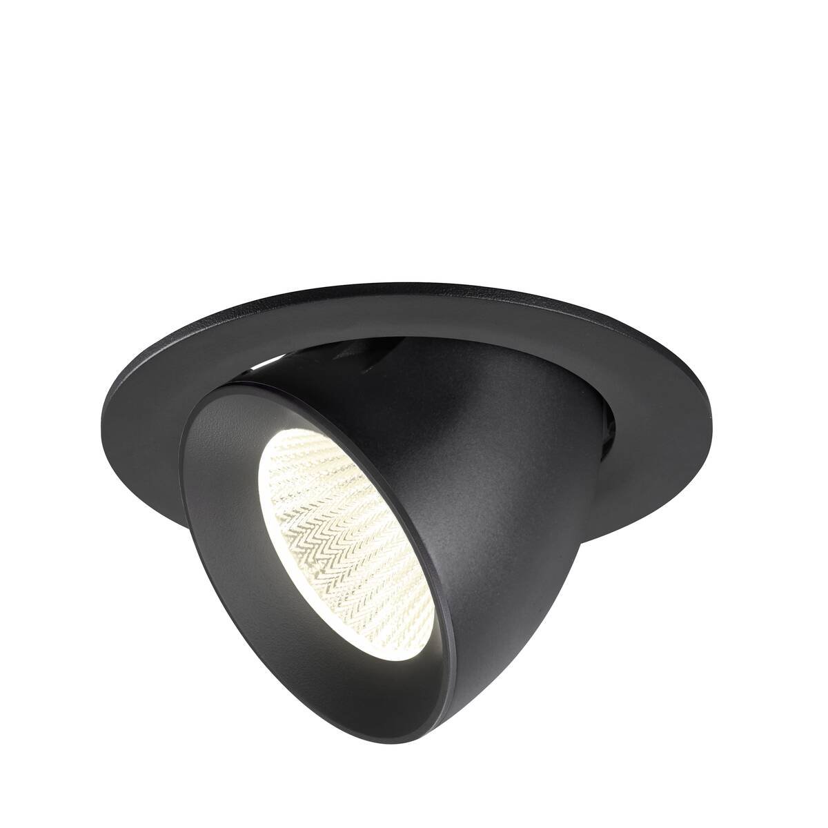 LA 1009742 NUMINOS® GIMBLE L Stropní vestavné svítidlo, 4000 K, 40°, IP20, kulaté, černé - BIG WHITE (SLV)
