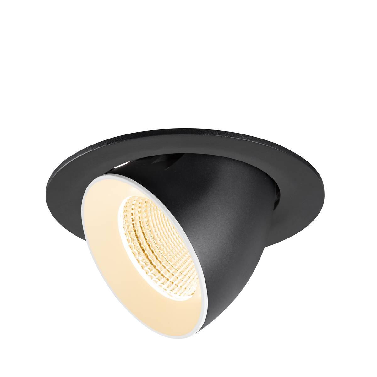 Levně LA 1009710 NUMINOS® GIMBLE L Stropní vestavné svítidlo, 2700 K, 55°, IP20, kulaté, černé / bílé - BIG WHITE (SLV)
