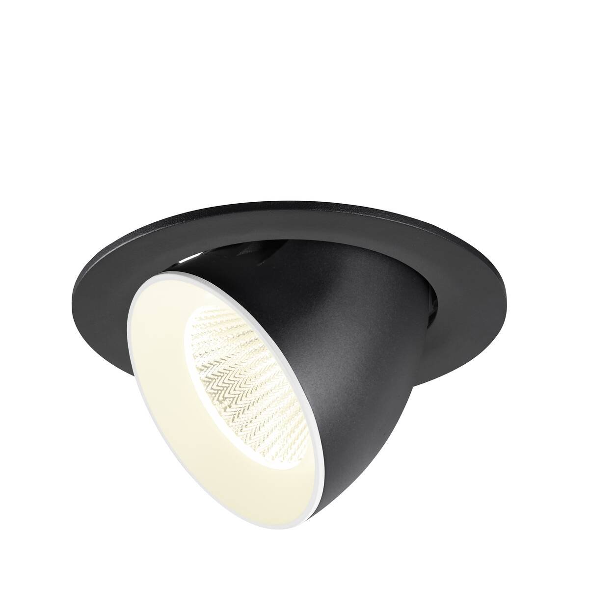 Levně LA 1009743 NUMINOS® GIMBLE L Stropní vestavné svítidlo, 4000 K, 40°, IP20, kulaté, černé / bílé - BIG WHITE (SLV)