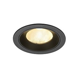 Obrázek pro produkt NUMINOS® L Stropní vestavné svítidlo, 3000 K, 20°, IP20, kulaté, černé - BIG WHITE (SLV)