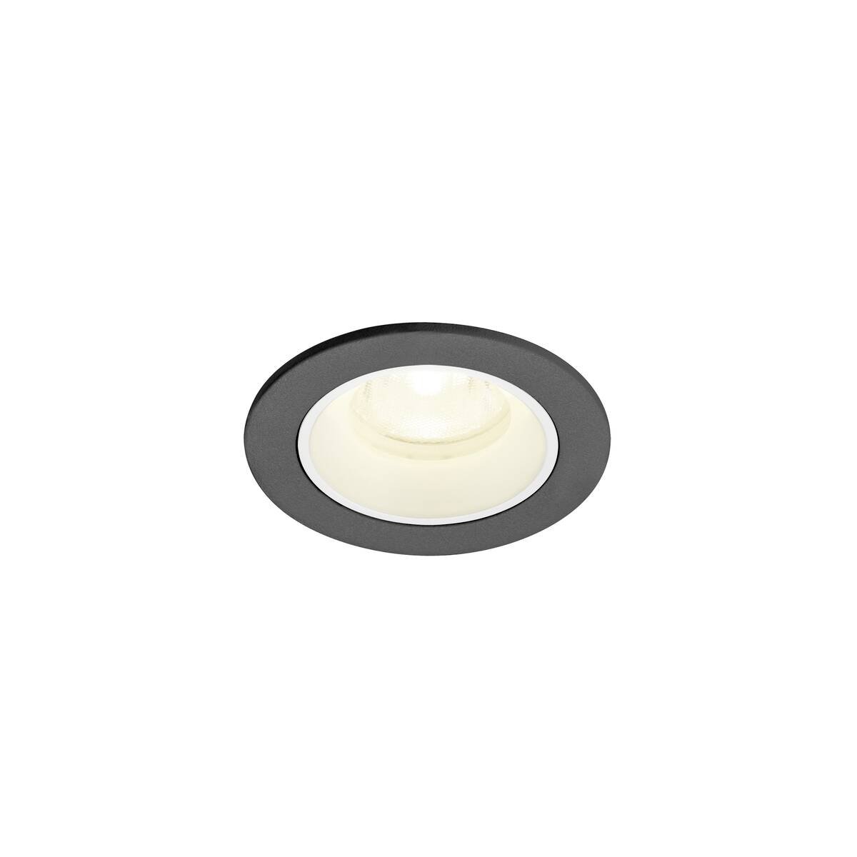 Levně LA 1009311 NUMINOS® XS Stropní vestavné svítidlo, 4000 K, 40°, IP20, kulaté, černé / bílé - BIG WHITE (SLV)