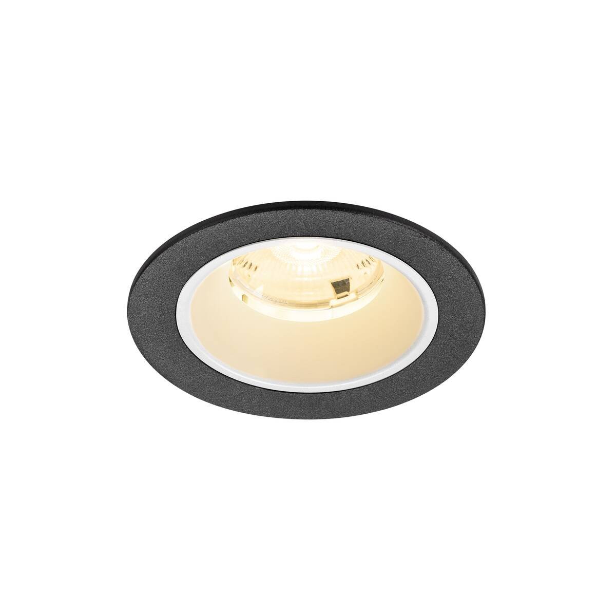 LA 1009452 NUMINOS® S Stropní vestavné svítidlo, 3000 K, 20°, IP20, kulaté, černé / bílé - BIG WHITE (SLV)