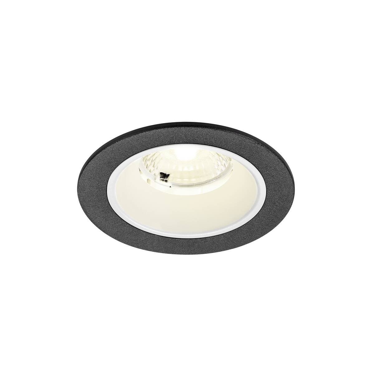 LA 1009473 NUMINOS® S Stropní vestavné svítidlo, 4000 K, 40°, IP20, kulaté, černé / bílé - BIG WHITE (SLV)
